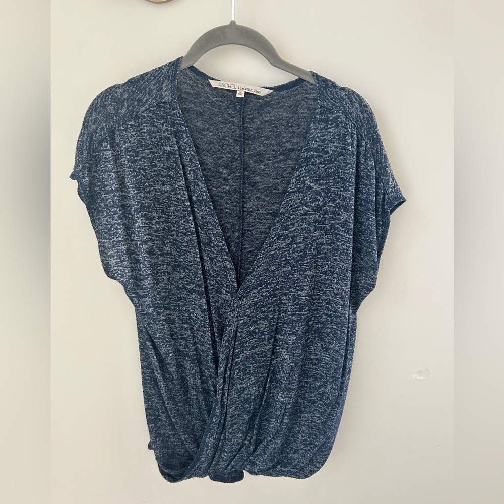 Rachel Roy Blue Knit Top